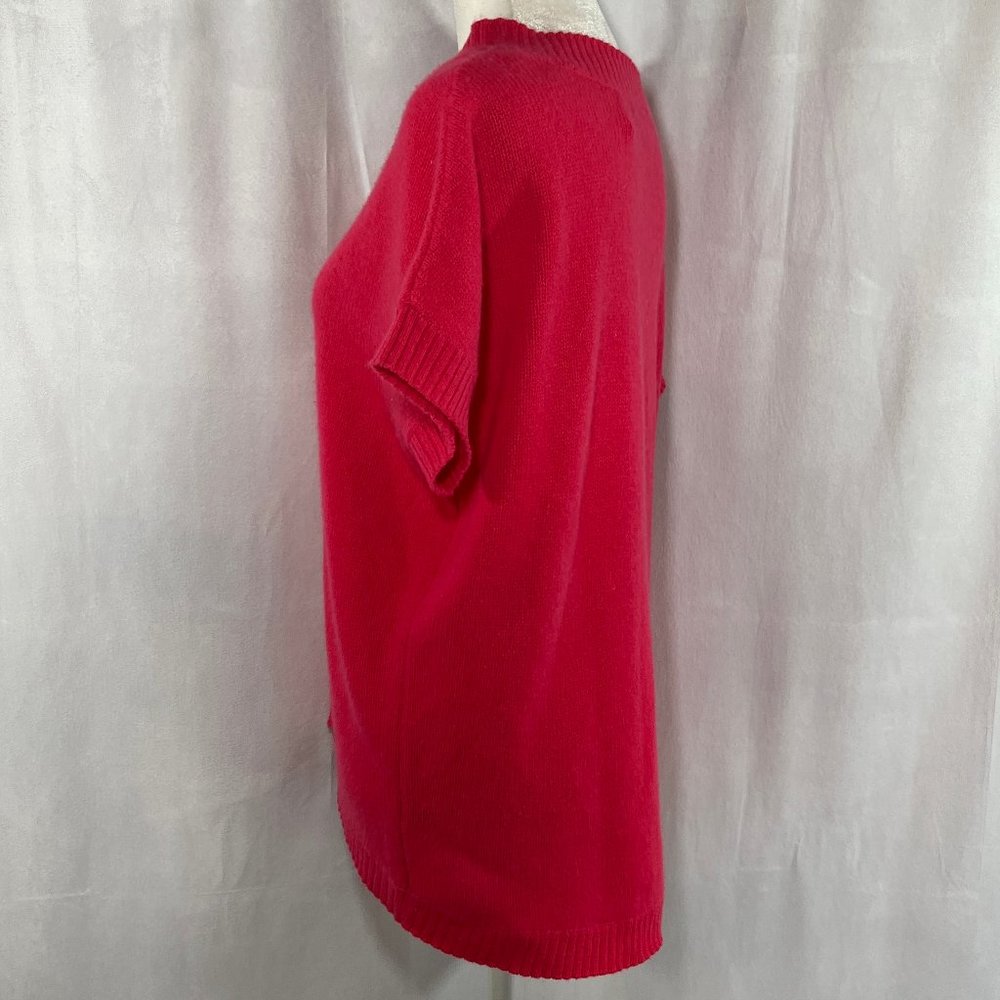 Neiman Marcus The Cashmere Collection Bright Pink Cashmere Sweater Size … - Picture 3 of 8